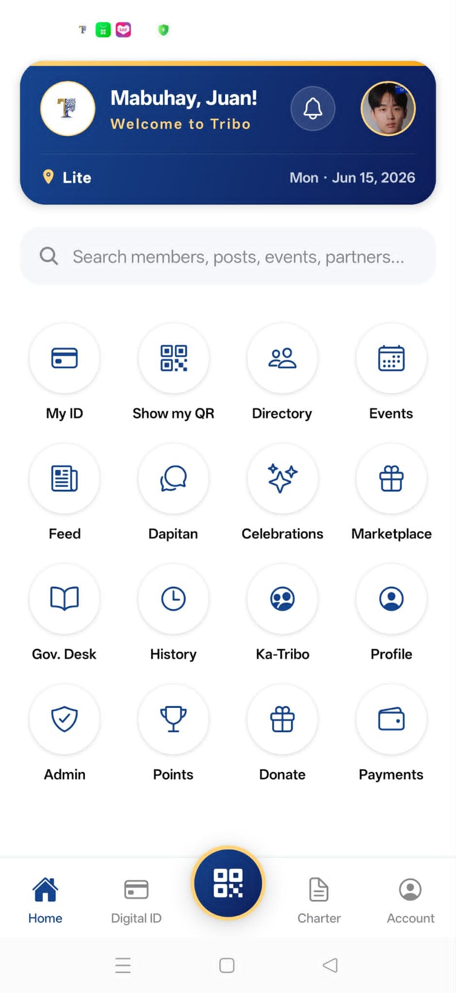 Tribo app screenshot 1