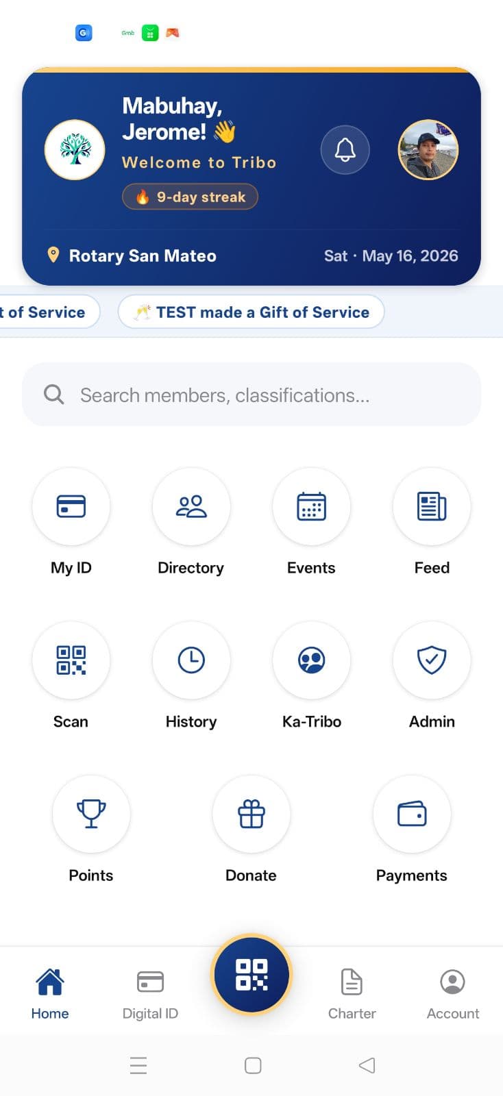 Tribo app screenshot 1