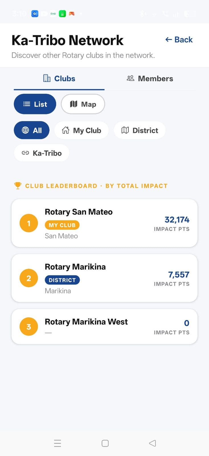 Tribo app screenshot 2